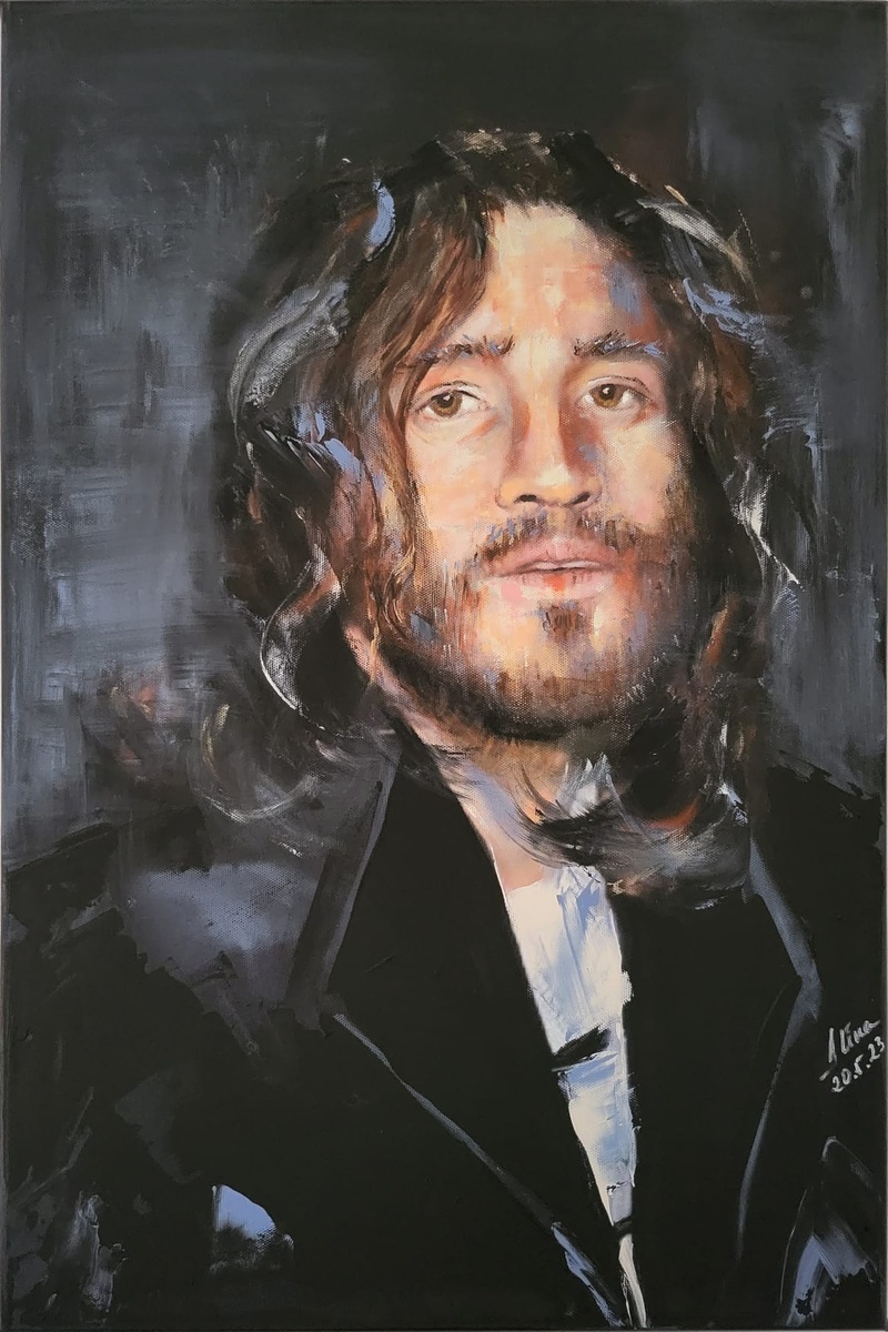 ArteDiAlina.com painting: Johnny Frusciante